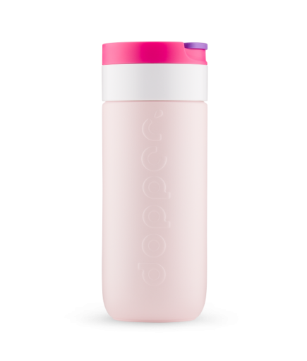 Dopper Travel Mug Yalıtımlı Termos Bardak 400 ml - Çilek Pembesi