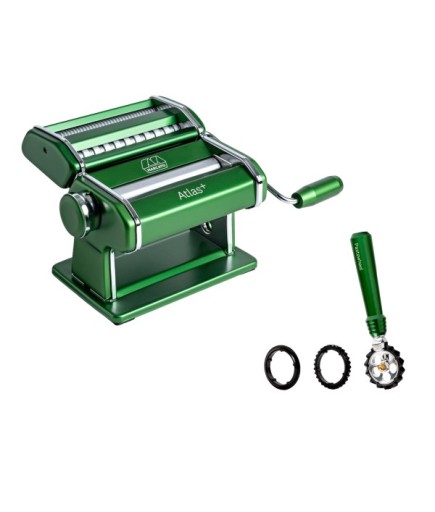 Marcato Atlas 150 Plus Makarna Makinesi + Pastawheel Set Yeşil